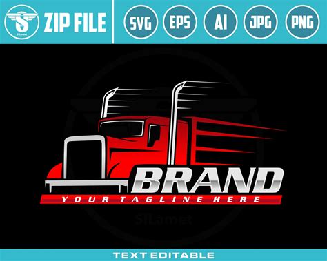 Trucking Logo Svg Truck Logo Svg Semi Truck Logo Truck Trailer Logo