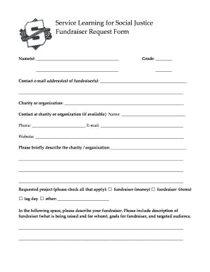 Fillable Online Shp Fundraiser Request Formdoc Shp Fax Email Print