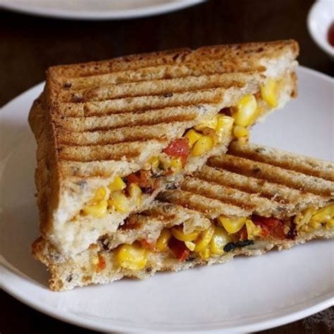 Corn Sandwich Easy Cheese Corn Sandwich Dassana S Veg Recipes