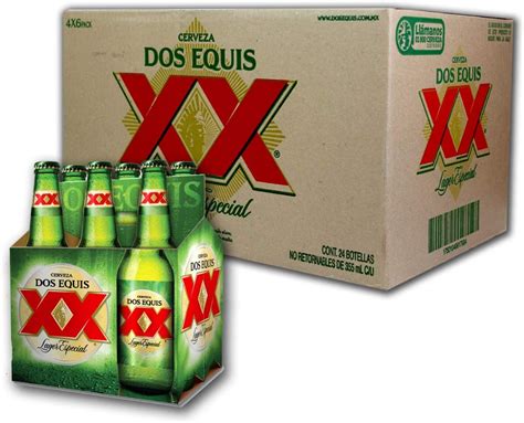 Cerveza Xx Lager Media Caja Con Six Packs Botella De Ml