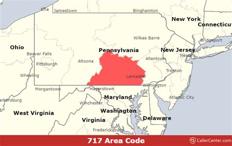 Area Code 717 Map Time Zone And Phone Lookup