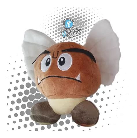 Peluche Goomba Plush Con Alas Mario Bros Cms Wings Meses Sin Intereses