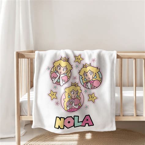 Princess Peach Custom Blanket Princess Peach T Princess Peach