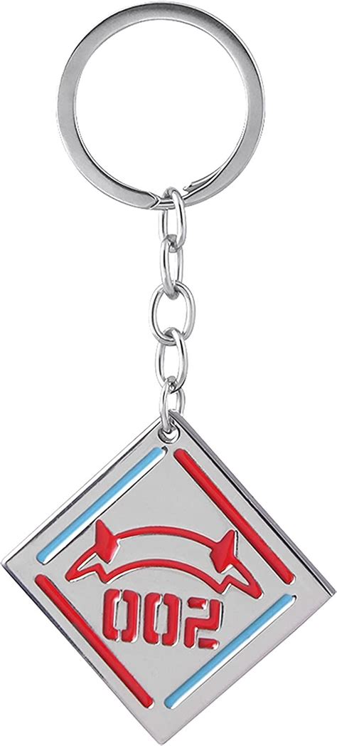 Retsamradassat Zero Two Logo Symbol Keychain Key Ring Pendant