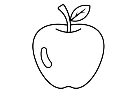 Dibujos Fáciles De Frutas Dibujo De Una Manzana