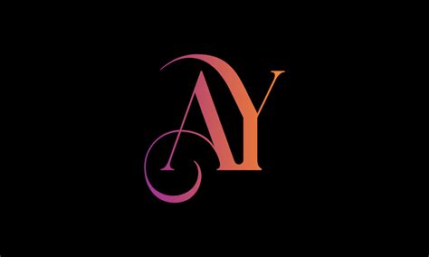 Initial Letter AY Logo. AY Stock Letter Logo Design Pro vector template. 11766187 Vector Art at ...