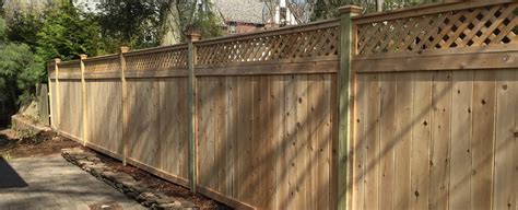 Wood Lattice Privacy Fence