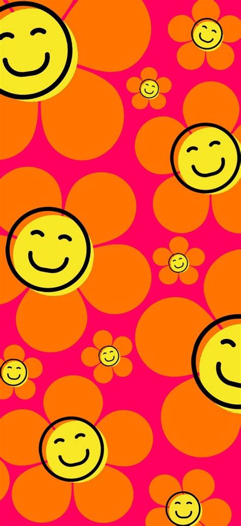 Happy Face Flower Wallpaper