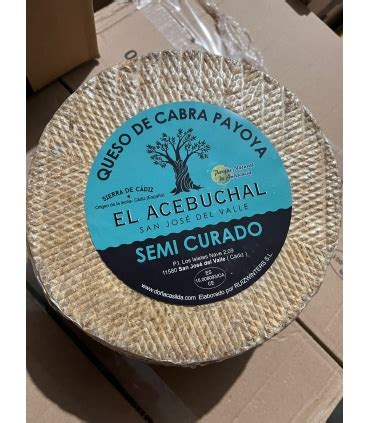 Queso Semicurado Cabra Payoya Vacio El Acebuchal