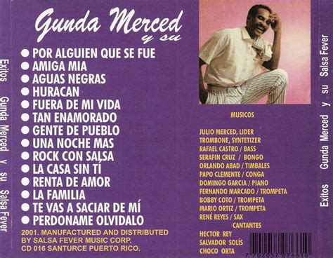 La Cultura Salsera Gunda Merced Y Su Salsa Fever Exitos 1982