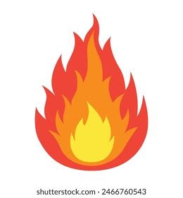 Fire Flame Bonfire Hot Sign Heat Stock Vector Royalty Free Shutterstock