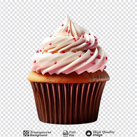 Premium PSD Cupcake Isolated On Transparent Background