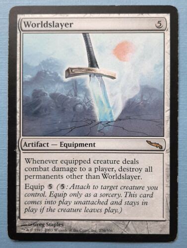 2003 Mtg Magic The Gathering Worldslayer R Rare 276 306 Moderately