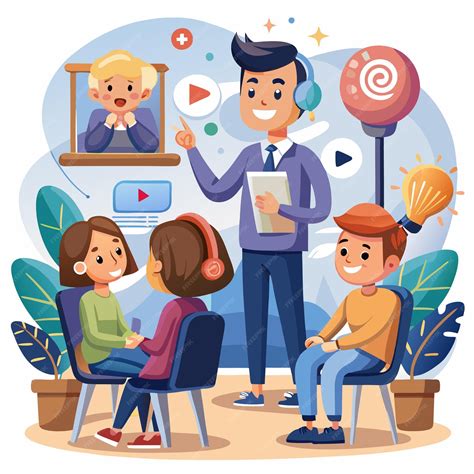Teacher Leading Students in Online Learning Session with New Ideas