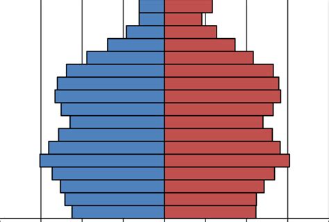 Nys Population Pyramid By Age And Gender 2017 Census Estimates