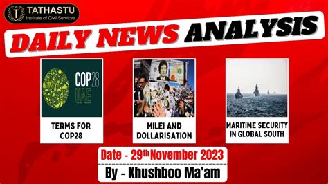 Daily Newspaper Analysis 29th November 2023 Khushboo Ma Am