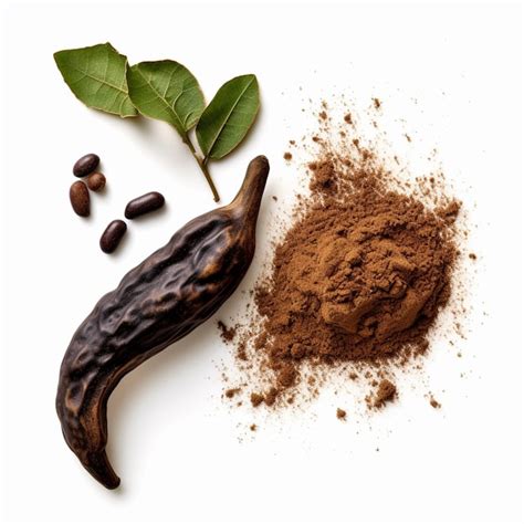 Premium Photo Carob Powder