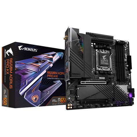 B650M AORUS PRO AX rev 1 0 1 1 Características Placas mãe