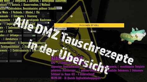 Alle DMZ Tauschrezepte in der Übersicht Barter ab Saison 3 CoD MW2