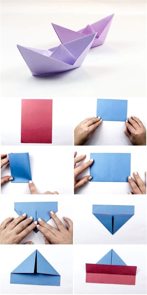 Mod Les D Origami Faciles Pour Apprendre Comment Faire Un Bateau