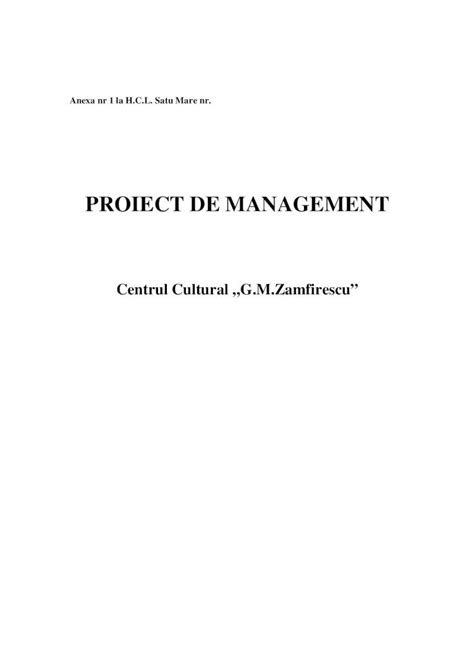 Pdf Proiect De Management Prim Ria Satu Pdf File Proiect De