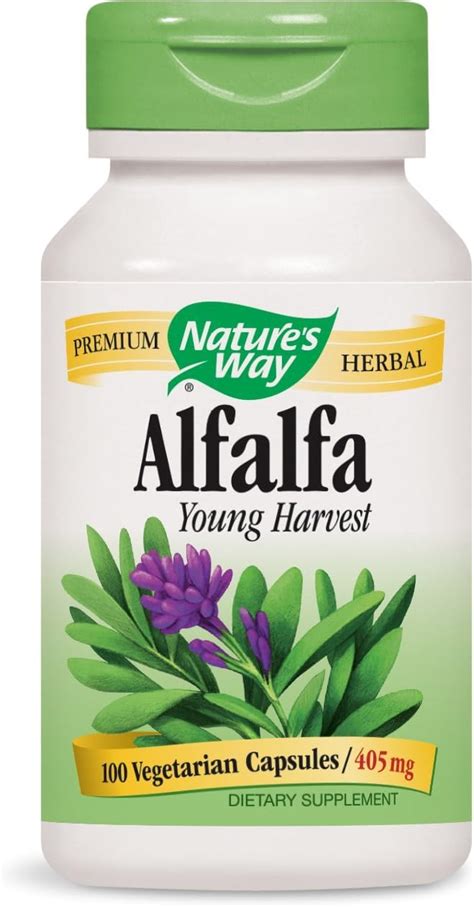 Amazon Natures Way Alfalfa Leaves Cog 100 Capsules Pack Of 2 海外直送品 ネイチャーズウェイnatures