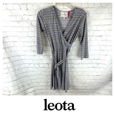 Leota Dresses Leota Compass Rose Wrap Dress Poshmark