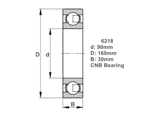 6218 2RS ZZ Single Row Deep Groove Ball Bearings CNB Bearing Manufacturer