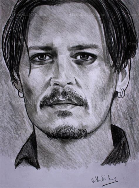 Johnny Depp Portrait Pencil Drawing Celebrity Drawings Johnny Depp