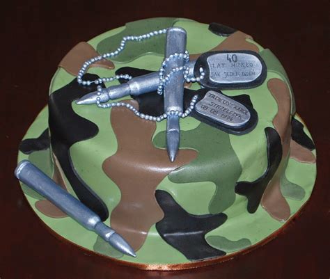 Torty Częstochowa Tort urodzinowy dla wojskowego Soldier Moro cake