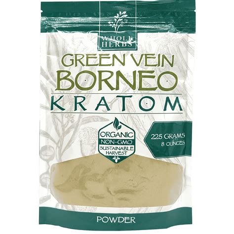 Green Vein Borneo Kratom Powder Whole Herbs