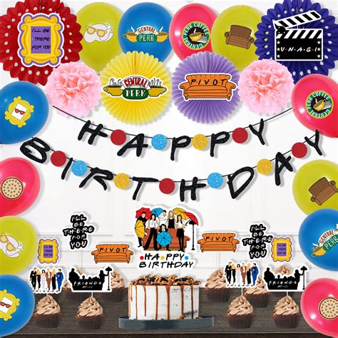 Buy Friends TV Show Birthday Decorations Set Hombae Friends Themed