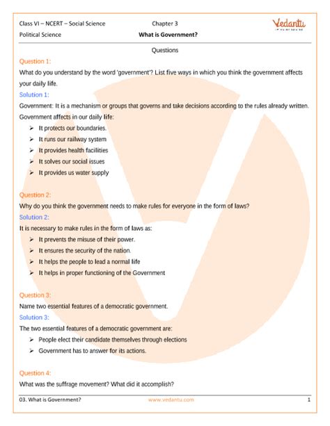 Ncert Solutions For Class 6 Social Science Social And Political Life Chapter 3