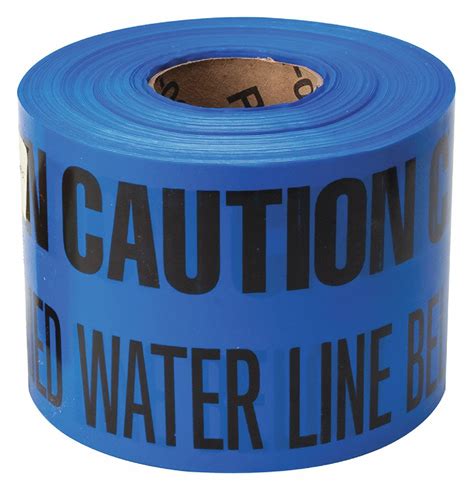 Brady Underground Warning Tape Blue 6 In X 1000 Ft Caution Buried