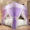 Amazon Mengersi Canopy Bed Curtains With Lights Corner Bed