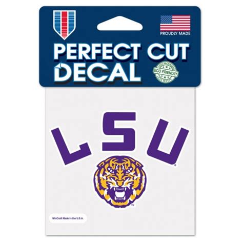 Lsu Tigers Helmet Arch 4x4 Perfect Cut Decal — Bengals And Bandits