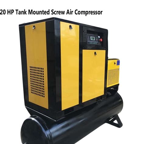 Empire Ac Three Phase Hp Tank Mounted Screw Air Compressor Air Tank