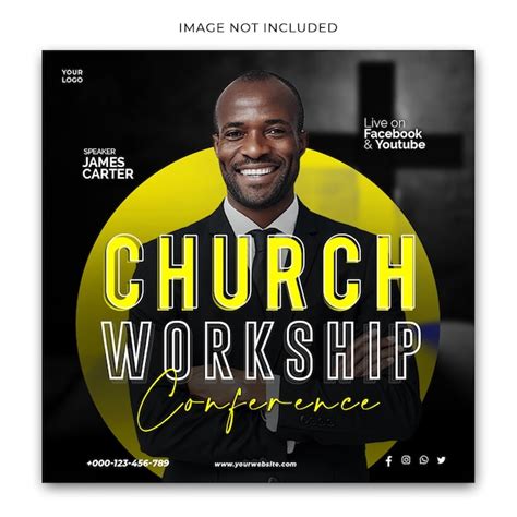 Premium Psd Church Workshop Social Media Template