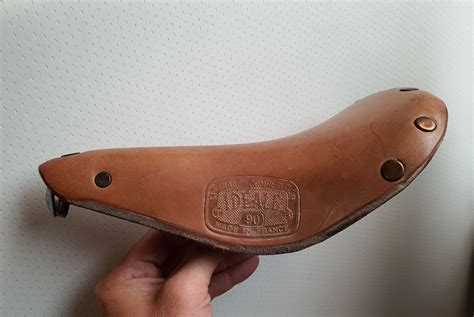 Nos Leather For Ideale 90 Dural Saddle Seat Made In France Herse Singer