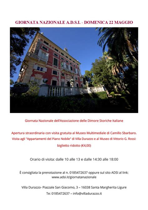 Domenica Maggio A Santa Margherita Ligure Villa Durazzo Partecipa