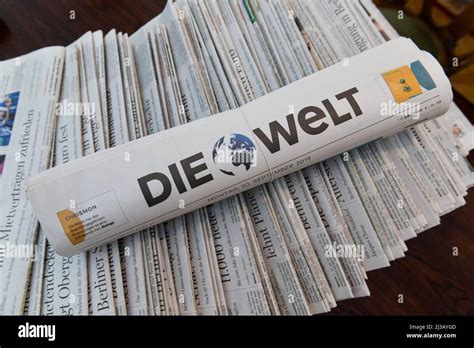 Daily Newspaper Die Welt Stock Photo Alamy