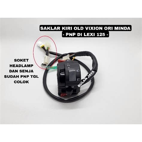 Jual HOLDER SAKLAR KIRI OLD VIXION PNP LEXI 125 ORIGINAL MINDA Shopee