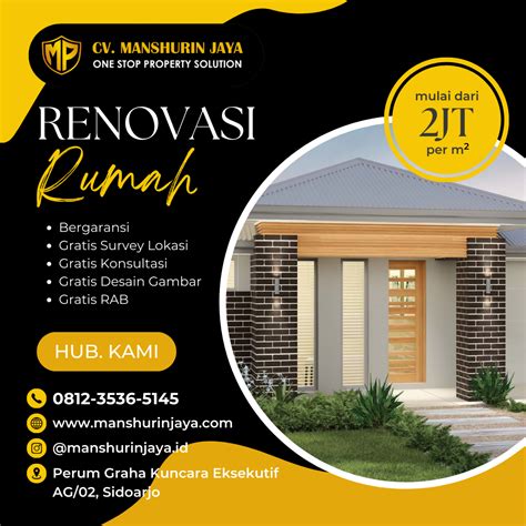 Solusi Bangun Rumah Minimalis CV Manshurin Jaya