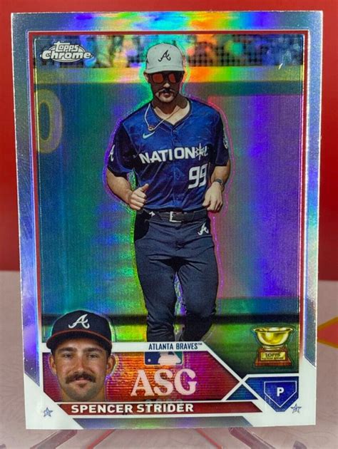 Spencer Strider Topps Chrome Update Refractor Asg Atlanta Braves