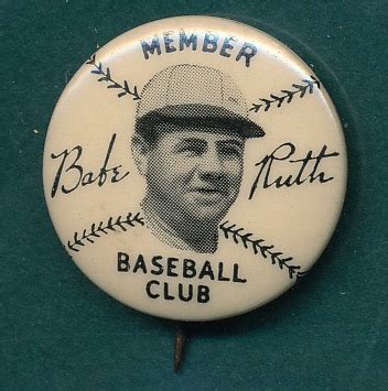 Lot Detail 1934 Quaker Oats Babe Ruth Baseball Club Pin