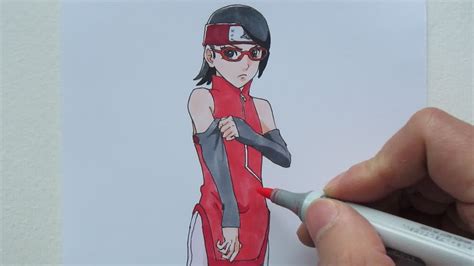 How To Draw Sarada YouTube