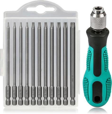 Hakkin 12 Stück T6 T40 Torx Schraubendreher Set 1 4 100mm Lang