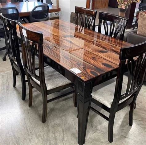 Plywood Rectangular 6 Seater Dining Table Set At ₹ 15000set In Pune