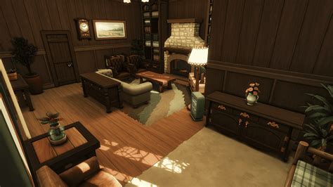 Rustic Familiar House - No CC - Sims 4 Mod Download Free