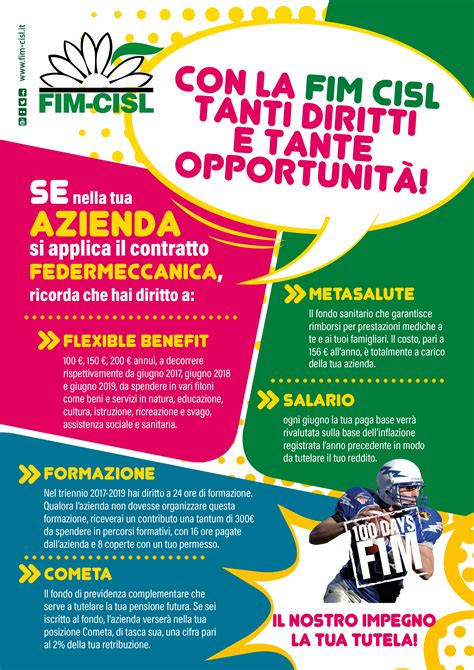 Con la Fim Cisl tanti diritti e tante opportunità FIM CISL Terni